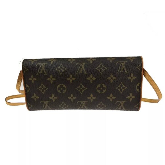 Auth LOUIS VUITTON Pochette Twin GM 2Way Shoulder Bag Monogram Brown - Picture 12 of 16